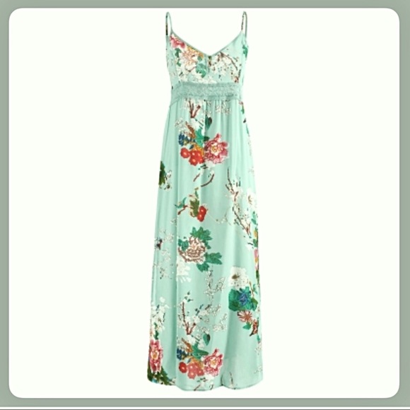 👗LAST ONE👗 MINT FLORAL MAXI DRESS - Picture 6 of 7
